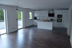 Küche im Wohn-Eßbereich