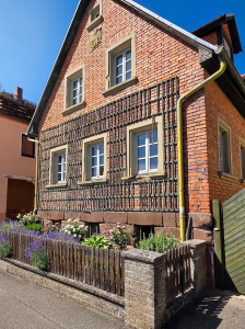 Blick auf Haus