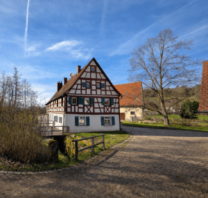 Blick auf Mühle